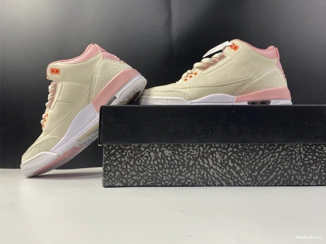 One Kick CK9246-116 3 Sail Rust Jordan Air Retro Pink (W) 0810
